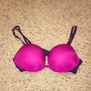PINK Victoria Secret, hot pink and purple bra